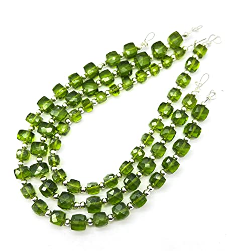 8 Inch 1 Strand Peridot 19-22 pieces approx Beads Size 6-8mm Shape Box Cut Faceted Making, Beading & Craft Supplies B0BNIWA16 von LKBEADS