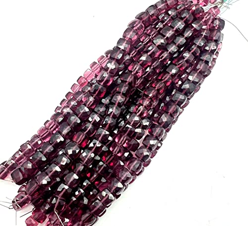 Kunzite Quartz 7-8mm Box Faceted 6 Inch 20 to 22 Pieces Pink Color Rare Gemstone Beads Strand German_Beads_18 von LKBEADS