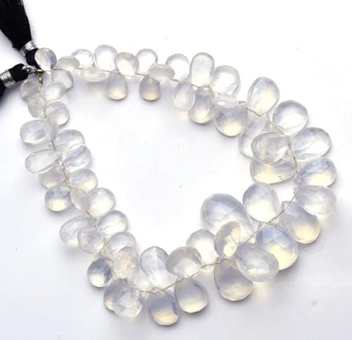 LKBEADS 1 Strand Natural Ice Quartz Faceted 6x9 to 12x19MM Pear Shape Briolettes 9 Inch von LKBEADS