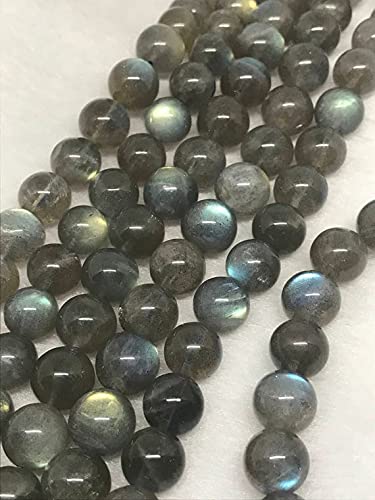 LKBEADS 10MM Labradorite Round beads, perfect round shape Yellow and Blue Fire -AAA Grade 15.5" Strand. von LKBEADS