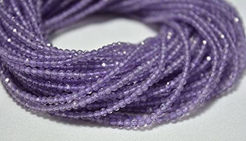 LKBEADS 5 Strands, 2.40mm Pink Amethyst Gemstone Beads, Faceted Rondelle Beads, Amethyst Faceted Beads, 12.5 Inches von LKBEADS