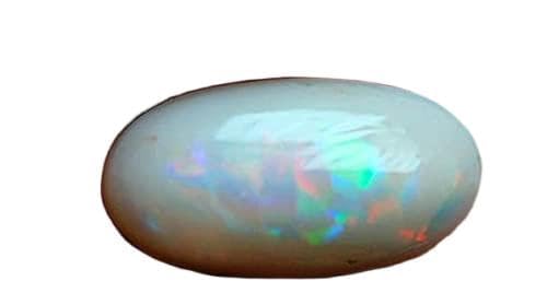 LKBEADS 9.05 Carats, Natural Solid Australian Opal Coober Pedy Mines, Rainbow Fire Natural Untreated Loose Opal Piece, 11x21mm von LKBEADS