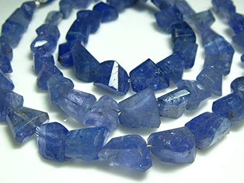 LKBEADS AA-Tanzanite Faceted Nuggets- 7" Strand -Stones measure -7-10mm von LKBEADS