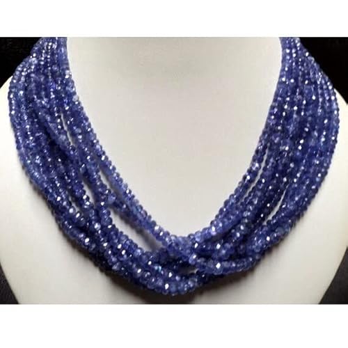 LKBEADS Tanzanite - Tanzanite Faceted Rondelles - 5mm To 3mm - 16 Inch Full Strand von LKBEADS