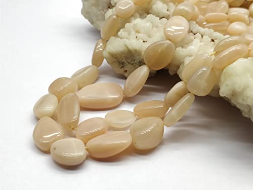 Peach moonstone Tiny Nugget Beads, tumbled 7x7-17x12mm 20 Pieces Approx Peach moonstone Smooth Handmade Gemstone Beads, 8.5 Inch Strand April_18_04-2095 von LKBEADS