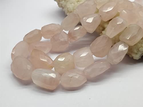 Rose Quartz Tiny Nugget Beads, tumbled 5x7-7x9mm Approx AAA Quality, Natural Rose Quartz Smooth Handmade Gemstone Beads, 7.5 Inch Strand April_18_04-2062 von LKBEADS