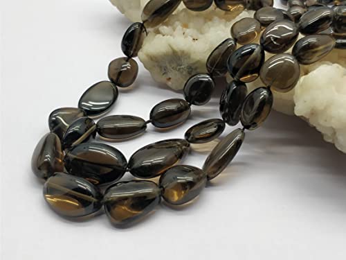 Smoky Quartz Tiny Nugget Beads, tumbled 8x6-25x15mm 20 Pieces Approx Smoky Quartz Smooth Handmade Gemstone Beads, 8.5 Inch Strand April_18_04-2105 von LKBEADS