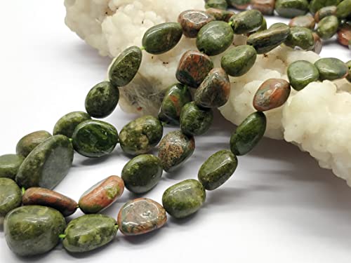 Unakite Tiny Nugget Beads, tumbled 5x5-17x10mm 22 Pieces Approx Unakite Smooth Handmade Gemstone Beads, 8.5 Inch Strand April_18_04-2100 von LKBEADS