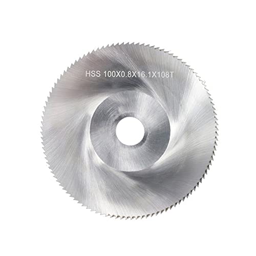 LKLNCXC Sägeblatt 1 Piece Diameter 100mm Teeth 108 Z High Speed Steel Saw Blade Woodworking Saw Blade Metal Cutting Slitting Saw Blade von LKLNCXC