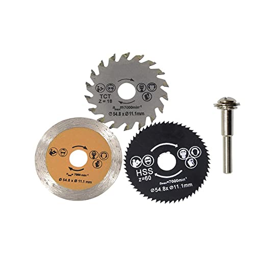 LKLNCXC Sägeblatt 18/30/60T Woodworking Saw Blade Diameter 54.8mm Mini Circular Saw Blade Wood Cutting Blade von LKLNCXC