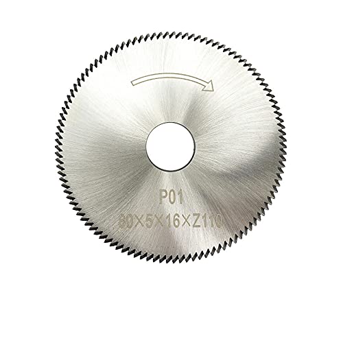 LKLNCXC Sägeblatt 1pc P01 80x5x16x100T HSS Key Cutting Machine Blade Coated Saw Blade for Horizontal Key Machine Key Cutting Disc-Slivery von LKLNCXC