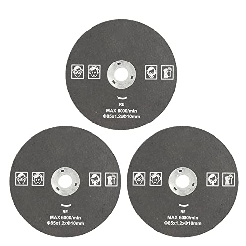 LKLNCXC Sägeblatt 85mm Cutting Tool Saw Blades for Power Tool Circular Saw Blade for Wood HSS Saw Blade Cutter Circular Mini Saw Blade,3PCS 85x15 Metal(3PCS 85x10 Metal) von LKLNCXC