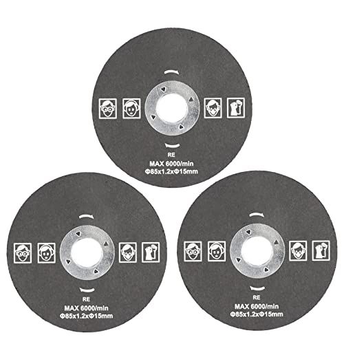 LKLNCXC Sägeblatt 85mm Cutting Tool Saw Blades for Power Tool Circular Saw Blade for Wood HSS Saw Blade Cutter Circular Mini Saw Blade,3PCS 85x15 Metal(3PCS 85x15 Metal) von LKLNCXC