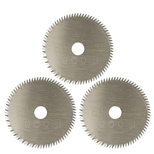 LKLNCXC Sägeblatt 85mm Cutting Tool Saw Blades for Power Tool Circular Saw Blade for Wood HSS Saw Blade Cutter Circular Mini Saw Blade-3PCS 85x15 Diamond(3PCS 85x15 HSS) von LKLNCXC