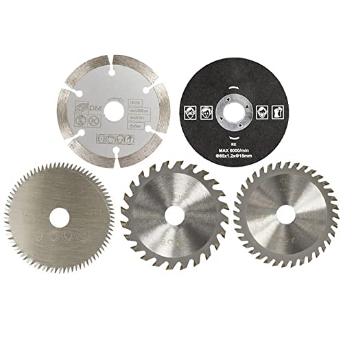 LKLNCXC Sägeblatt Circular Saw Blade 5pcs 85x15mm 85x10mm Wood Cutting Discs Woodworking Saw Blades for Power Tool,5pcs 85x10mm(5pcs 85x15mm) von LKLNCXC