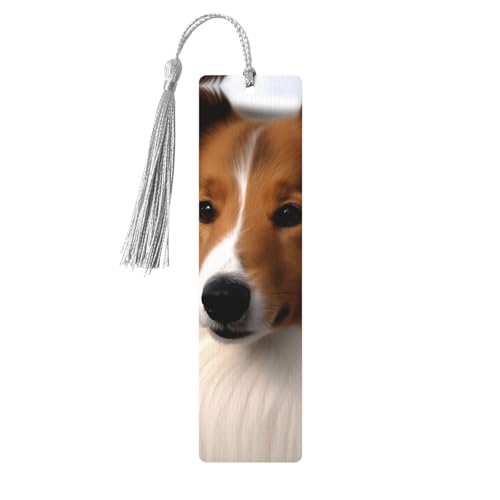 Holz-Lesezeichen für Männer und Frauen, Holz-Lesezeichen mit Löchern und Quasten, Vintage-Lesezeichen, Shetland-Schäferhund, Hängeschilder, Ornamente, handgefertigte Bastel-Lesezeichen für Geschenke Holz-Lesezeichen für Männer und Frauen, Holz-Lesezeichen mit Löchern und Quasten, Vintage-Lesezeichen, Shetland-Schäferhund, Hängeschilder, Ornamente, handgefertigte Bastel-Lesezeichen für Geschenke von LKTPSKQRY