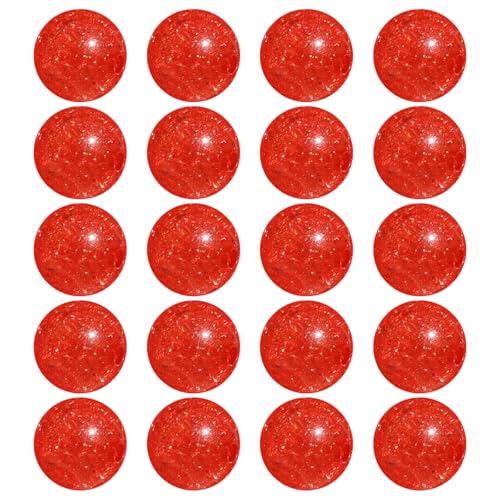 LKXHarleya 100 Stück rissige Acrylperlen, 8 mm runde lose Abstandsperlen, Anhänger für Armband, Halskette, Ohrring, Zubehör, DIY, Schmuckherstellung, Rot von LKXHarleya