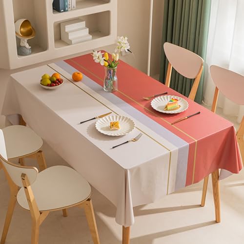 LLATUAN Gartentischdecke,100x160cm,Table Cloth can be Wiped Table Cloth PVC Plastic Wipe clean Waterproof Table Cover Protective Cover, Used for Kitchen Picnic Outdoor Indoor von LLATUAN