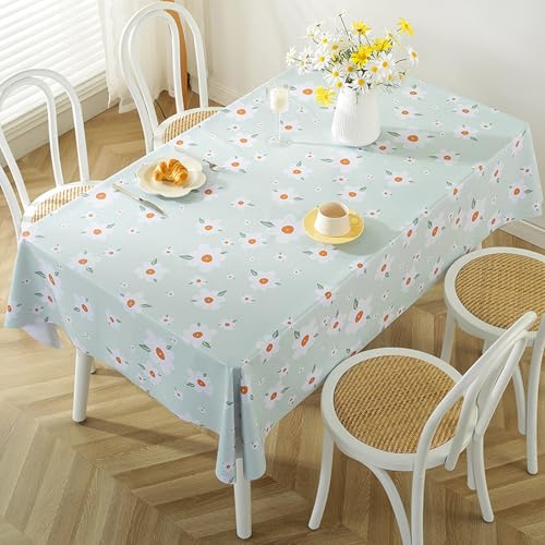 LLATUAN Gartentischdecke,120x120cm,Large Rectangular Oilcloth PVC Wipe Clean Tablecloth Wipe Clean Tablecloth-Luxury Waterproof and Wipeable von LLATUAN