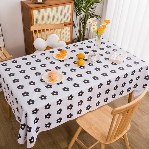 LLATUAN Gartentischdecke,120x120cm,PVC Table Cloth Wipeable Plastic Tablecloth for Rectangle Table Wipe Clean Waterproof Table Cover for Kitchen Dining Outdoor von LLATUAN