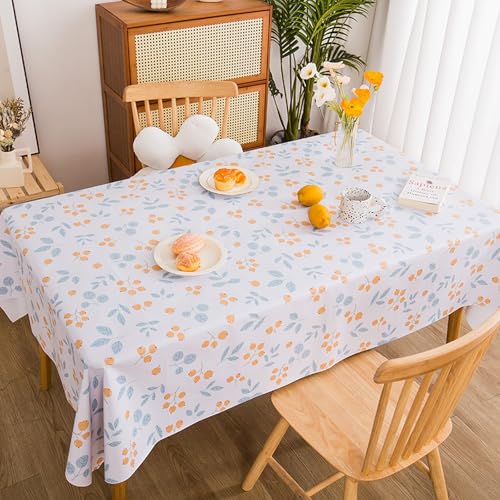 LLATUAN Gartentischdecke,120x120cm,Tablecloth can be Wiped Tablecloth PVC Plastic Wipe clean Waterproof Square Dining Table Cover von LLATUAN