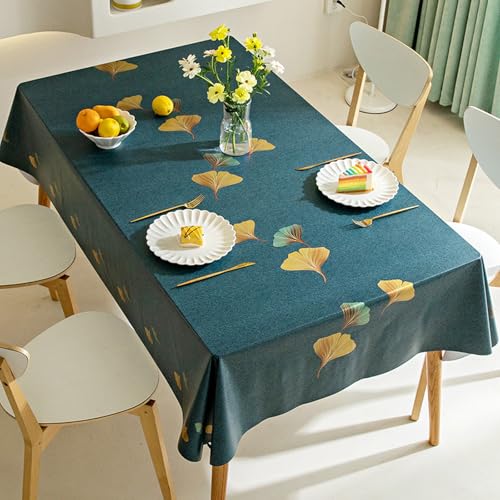 LLATUAN Gartentischdecke,90x150cm,PVC Table Cloth Wipeable Plastic Tablecloth for Rectangle Table Wipe Clean Waterproof Table Cover for Kitchen Dining Outdoor von LLATUAN