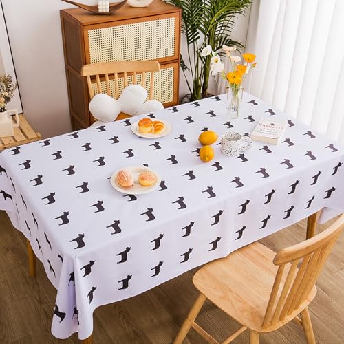 LLATUAN Küche Esstisch Kunststoff,40x60cm,Large Rectangular Oilcloth PVC Wipe Clean Tablecloth Wipe Clean Tablecloth-Luxury Waterproof and Wipeable von LLATUAN