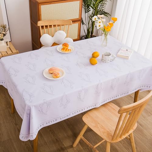 LLATUAN Küche Esstisch Kunststoff,40x60cm,Tablecloth can be Wiped Tablecloth PVC Plastic Wipe clean Waterproof Square Dining Table Cover von LLATUAN