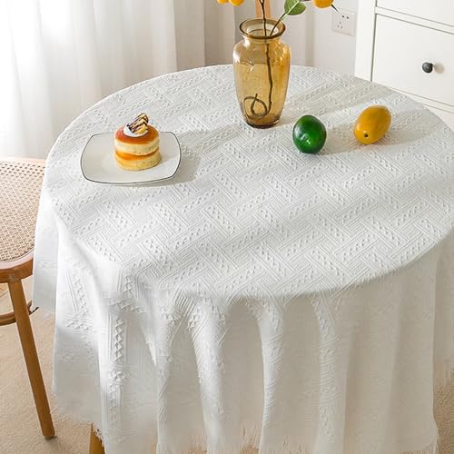 LLATUAN Leinen Tischdecke,90x210cm,Baumwollleinen Tischdecke,Abwaschbar Fleckschutz pflegeleicht abwaschbar, Für Deko Hochzeit Hotel Restaurant Cafe Gastronomie von LLATUAN