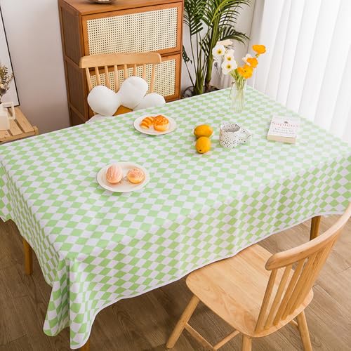 LLATUAN Tischdecke,100x160cm,Table Cloth can be Wiped Table Cloth PVC Plastic Wipe clean Waterproof Table Cover Protective Cover, Used for Kitchen Picnic Outdoor Indoor von LLATUAN