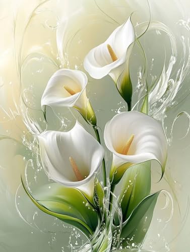 Diamond Painting Blume, 5D Landschaft Diamond Painting Erwachsene Children, DIY Runden Steine Bastelset Erwachsene Crystal Art Malerei Set für Zimmer Deko Wohnzimmer, Geschenke Frau 20x30cm R8-Y Diamond Painting Blume, 5D Landschaft Diamond Painting Erwachsene Children, DIY Runden Steine Bastelset Erwachsene Crystal Art Malerei Set für Zimmer Deko Wohnzimmer, Geschenke Frau 20x30cm R8-Y von LLEDAOZN