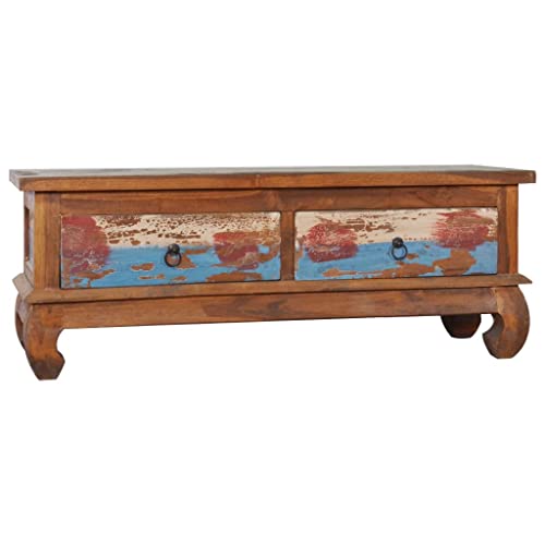 Entertainment Centers & TV Stands-TV Cabinet 110x35x40cm Reclaimed Teak Wood von LLEZKBR