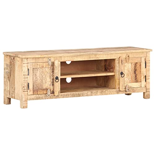 Entertainment Centers & TV Stands-TV-Schrank 120x30x40 cm Mangoholz grob von LLEZKBR