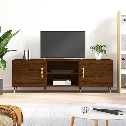 Entertainment Centers & TV Stands-TV Schrank Braun Eiche 150x30x50cm Holzwerkstoff von LLEZKBR