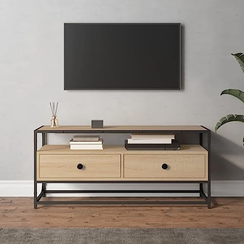 Entertainment Centers & TV Stands-TV Schrank Sonoma Eiche 100x35x45cm Holzwerkstoff von LLEZKBR