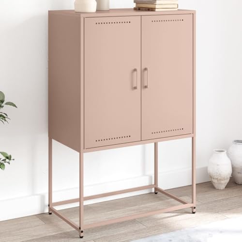 Schränke & Aufbewahrung-Buffets & Sideboards-Highboard Pink 68,5 x 38,5 x 107 cm Stahl von LLEZKBR