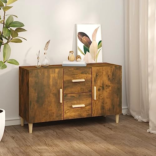 Schränke & Aufbewahrung-Buffets & Sideboards Sideboard Räuchereiche 100x36x60cm Holzwerkstoff von LLEZKBR