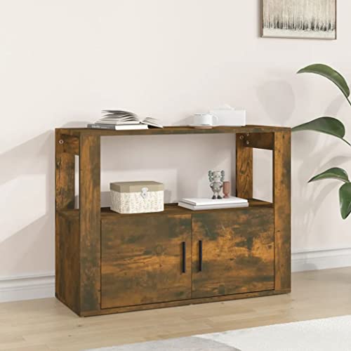 Schränke & Aufbewahrung-Buffets & Sideboards Sideboard Räuchereiche 80x30x60cm Holzwerkstoff von LLEZKBR