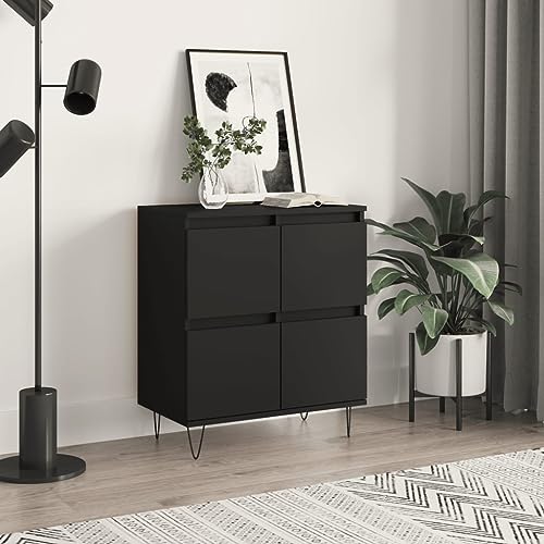 Schränke & Aufbewahrung-Buffets & Sideboards Sideboard Schwarz 60x35x70cm Holzwerkstoff von LLEZKBR