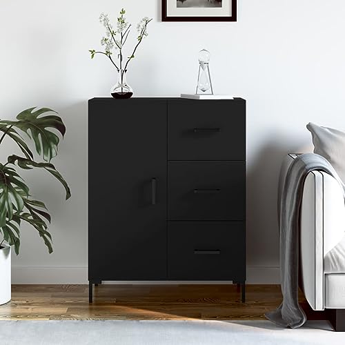 Schränke & Aufbewahrung-Buffets & Sideboards Sideboard Schwarz 69,5x34x90cm Holzwerkstoff von LLEZKBR