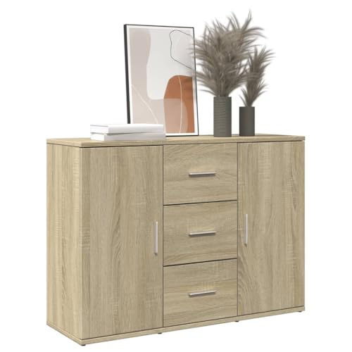 Schränke & Aufbewahrung-Buffets & Sideboards Sideboard Sonoma Eiche 90,5 x 29,5 x 65 cm Holzwerkstoff von LLEZKBR