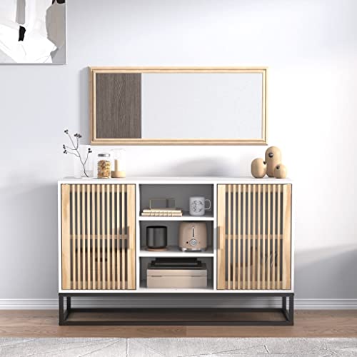 Schränke & Aufbewahrung-Buffets & Sideboards Sideboard Weiß 105x30x65cm Holzwerkstoff von LLEZKBR