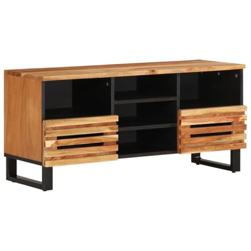 Schränke & Aufbewahrung-Media Aufbewahrungsschränke & Racks-TV-Schrank 100x34x46 cm Massivholz Akazie von LLEZKBR