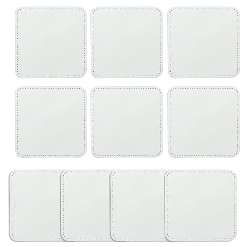 10 Stück Leder-Hut-Patches, Sublimations-Patches, 8 Formen, für Hut, Hemd, Kleid, Pullover, Jeans, Kleidung, Dekor 10 Stück Leder-Hut-Patches, Sublimations-Patches, 8 Formen, für Hut, Hemd, Kleid, Pullover, Jeans, Kleidung, Dekor von LLHCF