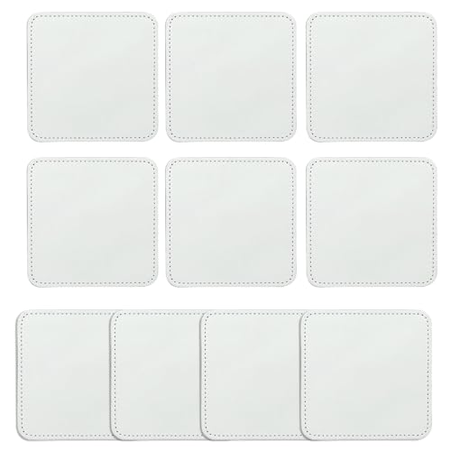 10 Stück Leder-Hut-Patches, Sublimations-Patches, 8 Formen, für Hut, Hemd, Kleid, Pullover, Jeans, Kleidung, Dekor 10 Stück Leder-Hut-Patches, Sublimations-Patches, 8 Formen, für Hut, Hemd, Kleid, Pullover, Jeans, Kleidung, Dekor von LLHCF