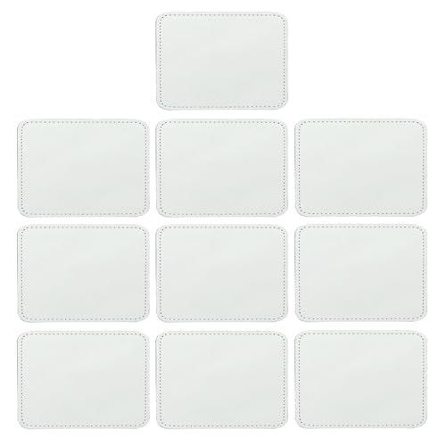 10 Stück Leder-Hut-Patches, Sublimations-Patches, 8 Formen, für Hut, Hemd, Kleid, Pullover, Jeans, Kleidung, Dekor 10 Stück Leder-Hut-Patches, Sublimations-Patches, 8 Formen, für Hut, Hemd, Kleid, Pullover, Jeans, Kleidung, Dekor von LLHCF