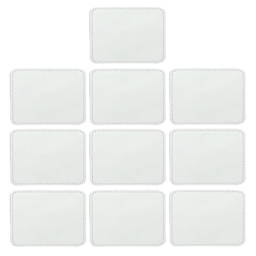 10 Stück Leder-Hut-Patches, Sublimations-Patches, 8 Formen, für Hut, Hemd, Kleid, Pullover, Jeans, Kleidung, Dekor 10 Stück Leder-Hut-Patches, Sublimations-Patches, 8 Formen, für Hut, Hemd, Kleid, Pullover, Jeans, Kleidung, Dekor von LLHCF