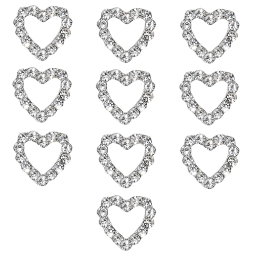 10 Stück Stern-Charm-Dekorationen, baumelnde Stern-Form, Nägel, Charm-Nägel, Strasssteine von LLHCF