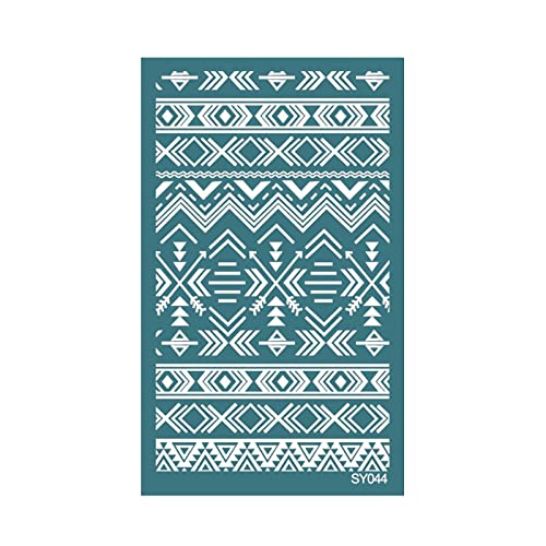 Geometrische Siebdruck-Schablonen für Ton, wiederverwendbar, Siebdruck zum Bedrucken von Ton, Schmuck, Ohrringen, Scrapbooking Geometrische Siebdruck-Schablonen für Ton, wiederverwendbar, Siebdruck zum Bedrucken von Ton, Schmuck, Ohrringen, Scrapbooking von LLHCF
