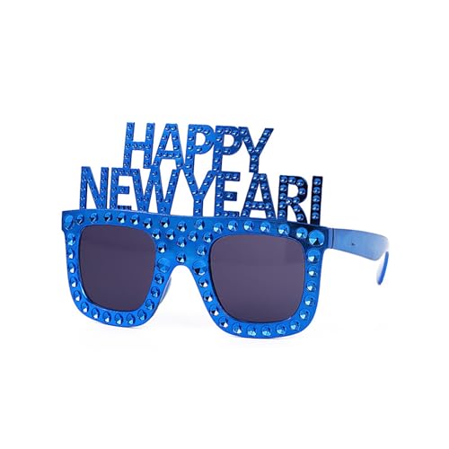 LLHCF 2025 Happy New Year Eyewear Einzigartige lustige Brillen Dekorationen Brillen für Feiertage von LLHCF